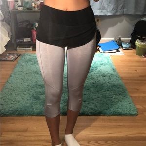 Lululemon Grey with cute skirt attatched